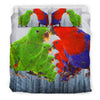 Eclectus Parrot Print Bedding Set