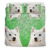 Amazing American Eskimo Dog Print Bedding Set