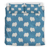 Cute Pomeranian Dog Pattern Print Bedding Set