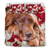 Cute Irish Setter Dog Print Bedding Set free Shipping