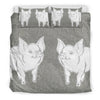 Middle White Pig Print Bedding Sets