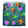 Colorful AngelFish Print Bedding Set