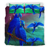 Hyacinth Macaw Parrot Art Print Bedding Set