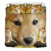 Cute Shiba Inu Dog Print Bedding Set