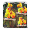 Sun Conure (Sun Parakeet) Bird Print Bedding Set