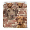 Cute Wirehaired Vizsla Dog Print Bedding Set