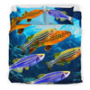 Slender Danios Fish Print Bedding Set