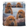 Redbone Coonhound Dog Print Bedding Set