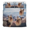 Cute Australian Silky Terrier Print Bedding Set