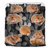 Cute Djungarian Hamster Print Bedding Set