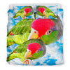 Amazon Red Headed Parrot Print Bedding Set