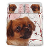 Tibetan Spaniel Dog Print Bedding Set