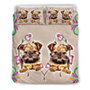 Cute Brussels Griffon Print Bedding Set