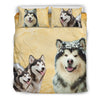 Alaskan Malamute Print Bedding Set