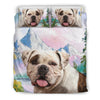 American Bulldog Print Bedding Set