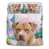 Cute American Staffordshire Terrier Print Bedding Set