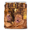 Cute Bordeaux Mastiff Print Bedding Set