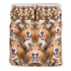 Shetland Sheepdog In Lots Print Bedding Sets