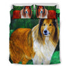 Rough Collie Dog Art Print Bedding Set