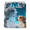 Cute English Foxhound Print Bedding Set