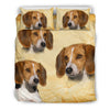 Cute American Foxhound Print Bedding Set