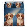 Lovely Cavapoo Dog Print Bedding Set