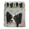 Papillon Dog Print Bedding Sets