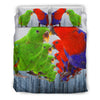 Eclectus Parrot Print Bedding Set