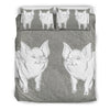 Middle White Pig Print Bedding Sets