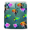 Colorful AngelFish Print Bedding Set