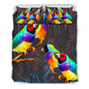 Cute Gouldian Finch Bird Print Bedding Set