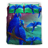 Hyacinth Macaw Parrot Art Print Bedding Set