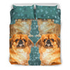 Pekingese Dog Art Print Bedding Set