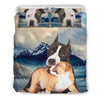 Cute Pit Bull Terrier Dog Print Bedding Set