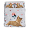 Australian Terrier dog Floral Print Bedding Sets