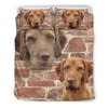 Cute Wirehaired Vizsla Dog Print Bedding Set