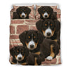 Cute Entlebucher Mountain Dog Print Bedding Set