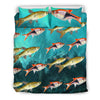 Beautiful Seluang Fish Print Bedding Set