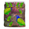 Beautiful Blue Headed Parrot Print Bedding Set