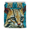 Lovely Cheetoh Cat Print Bedding Set