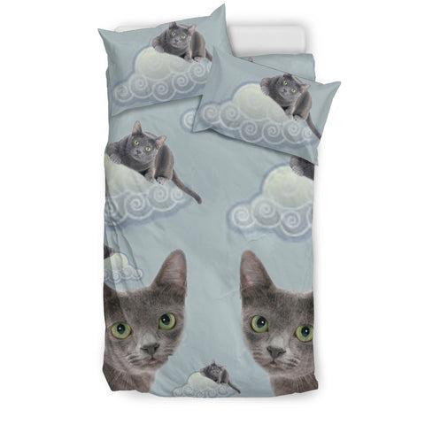 Korat Cat Print Bedding Set