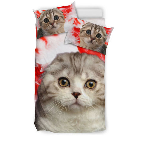 Scottish Fold Cat Print Bedding Set