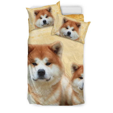 Cute Akita Dog Print Bedding Set