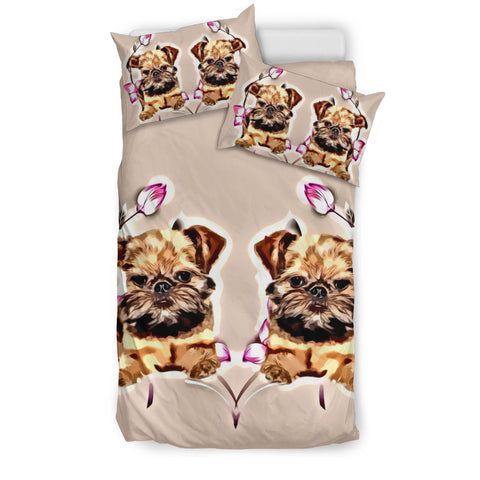 Cute Brussels Griffon Print Bedding Set