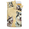 Alaskan Malamute Print Bedding Set