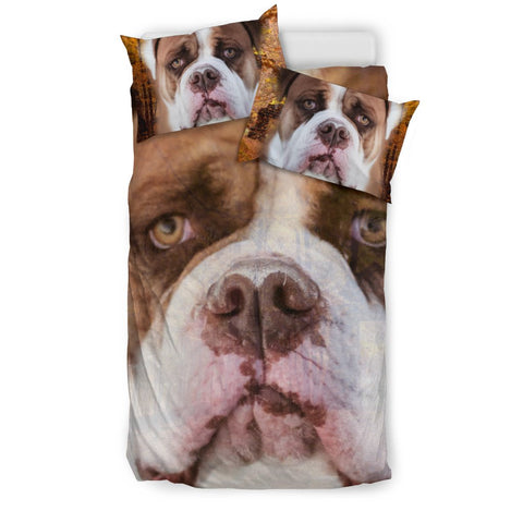 Bulldog Print Bedding Set