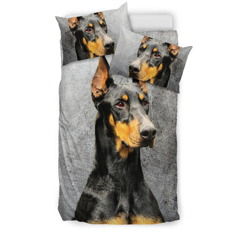 Doberman Pinscher Print Bedding Set