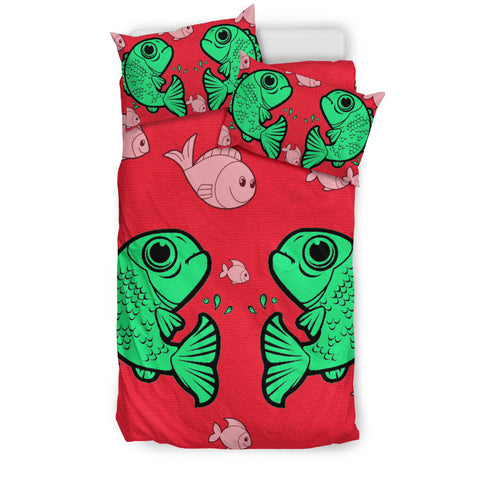 Cute Fish Print Bedding Sets