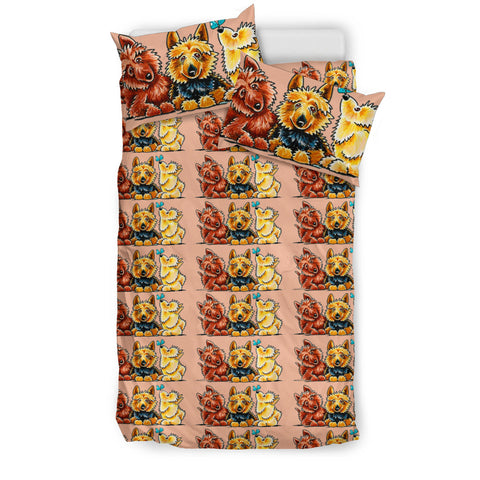 Australian Terrier Dog Art Print Bedding Sets