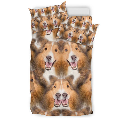 Shetland Sheepdog In Lots Print Bedding Sets